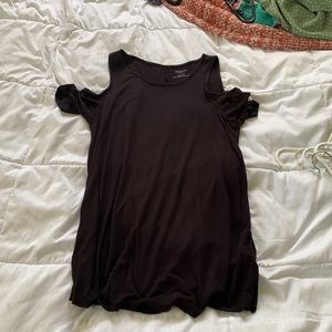 Maternity cold shoulder blouse